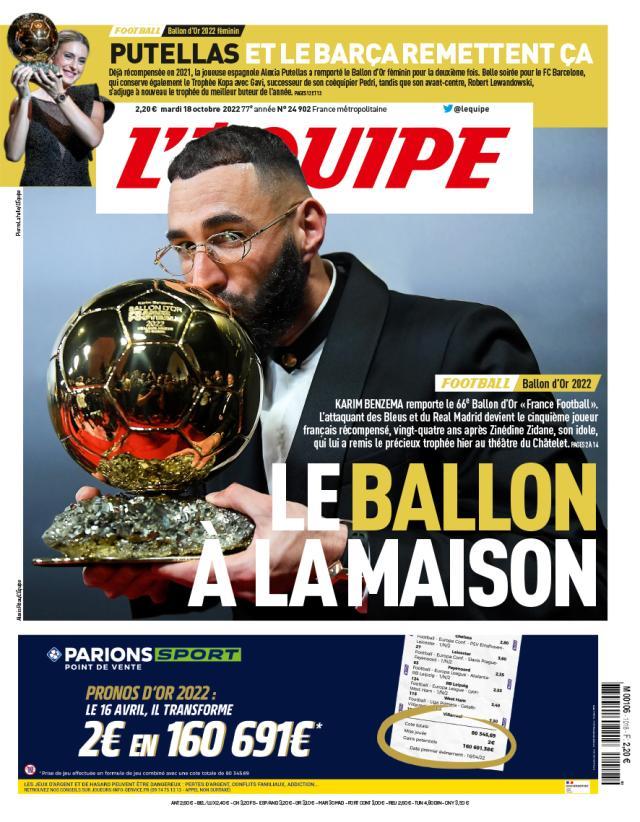 开云体育-全球陪跑本泽马，10月颁出最无悬念金球太晚了！